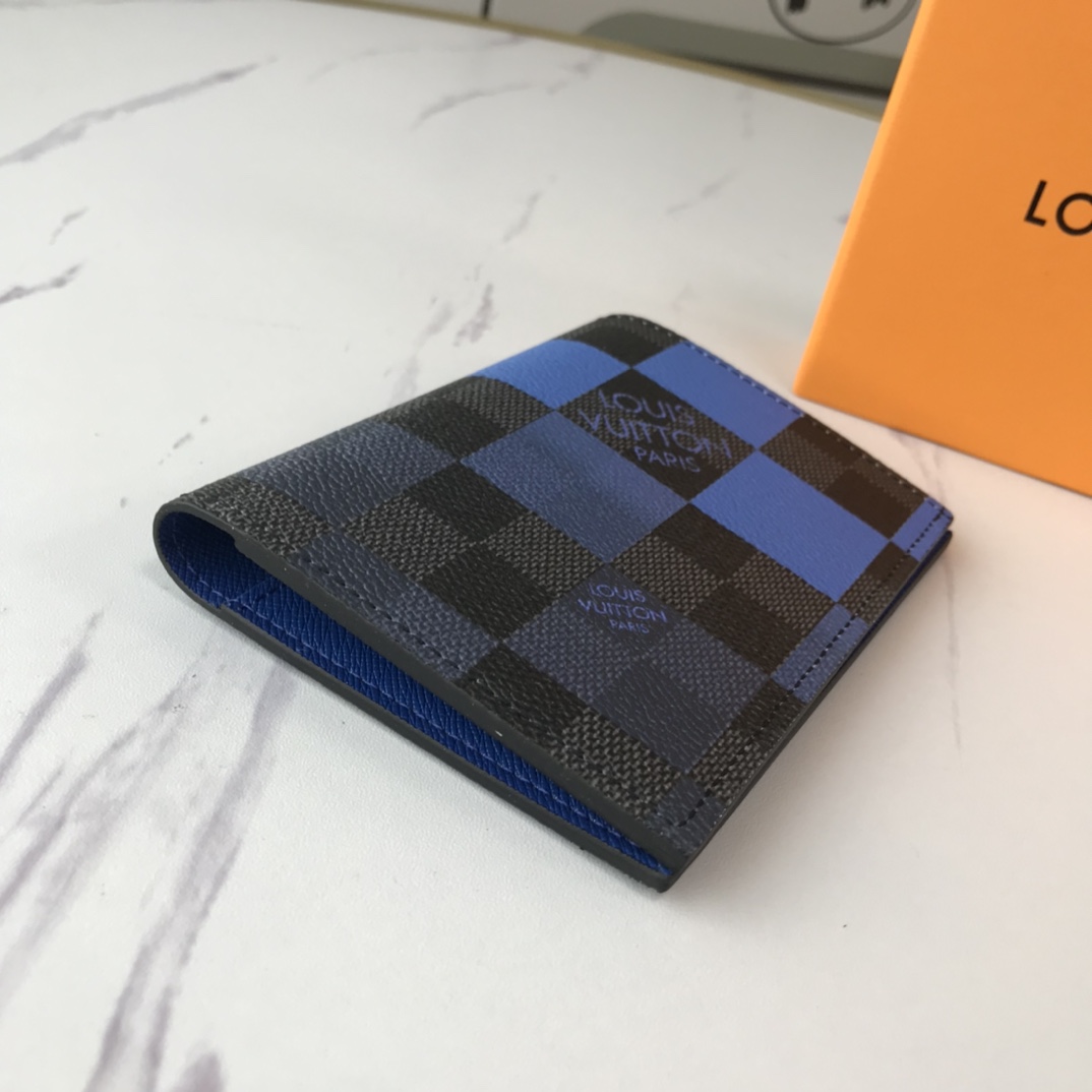 Wholesale Luxury Louis Vuitton Passport Cover N60410 White/Blue/Orange - Image 4