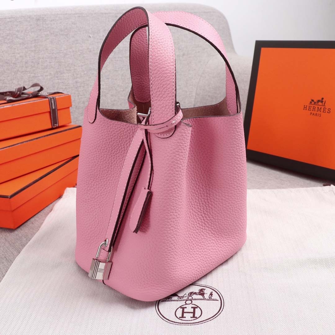 Wholesale Luxury Hermes Aaa-Picotin Lock 22Cm18Cm Bag Blue/Orange/Pink - Image 16