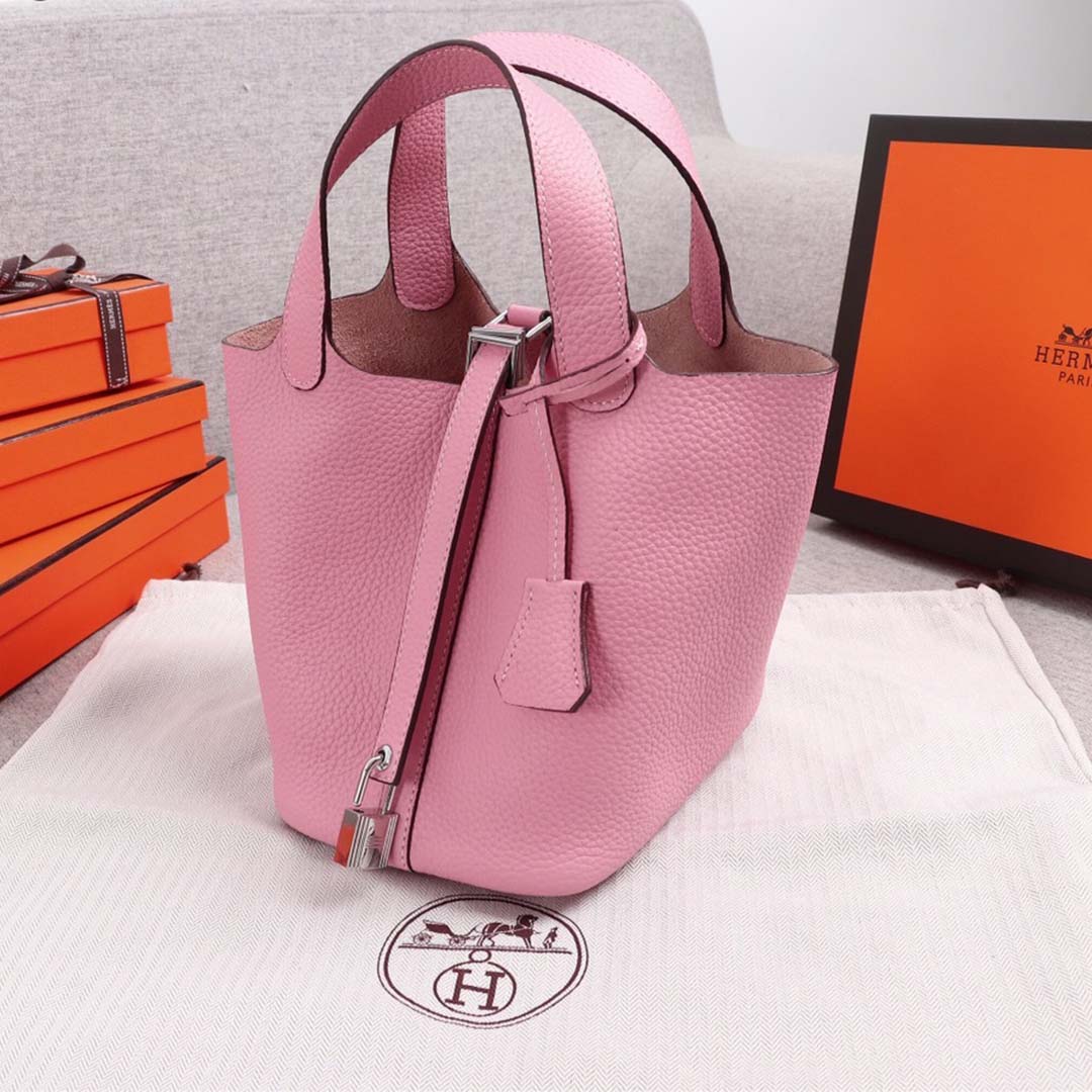 Wholesale Luxury Hermes Aaa-Picotin Lock 22Cm18Cm Bag Blue/Orange/Pink - Image 19