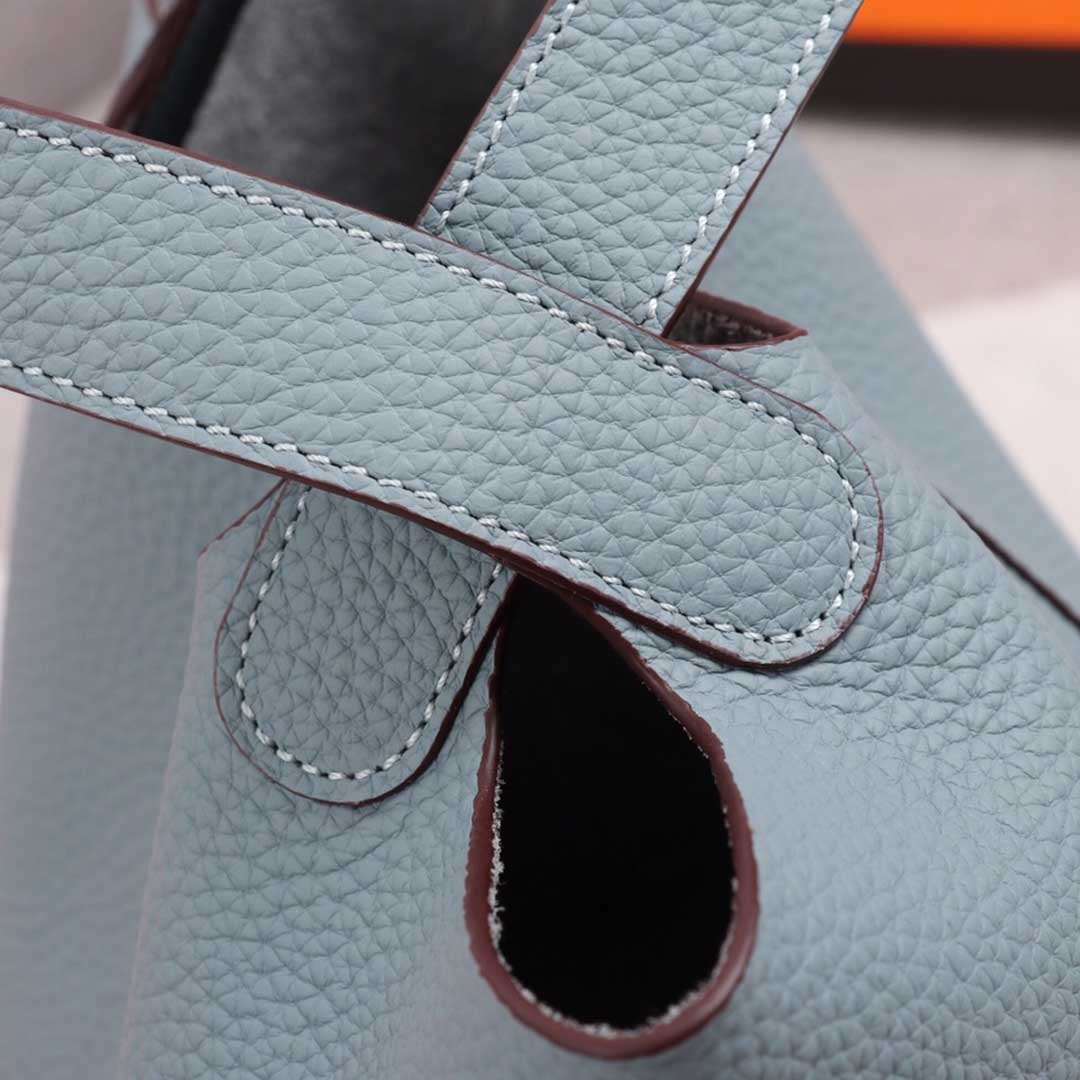 Wholesale Luxury Hermes Aaa-Picotin Lock 22Cm18Cm Bag Blue/Orange/Pink - Image 5