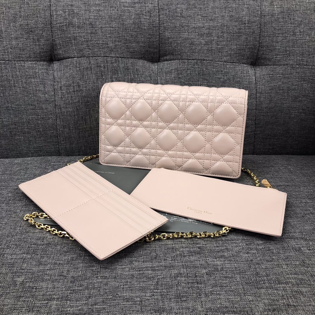 Wholesale Luxury Dior Lady Pouch Black/Pink