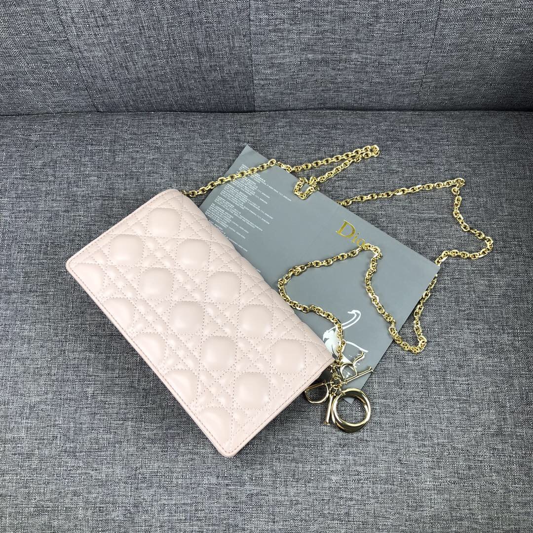 Wholesale Luxury Dior Lady Pouch Black/Pink - Image 7