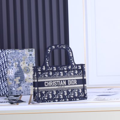Alternative view of Wholesale Luxury Dior Oblique Embroidery Mini Book Tote