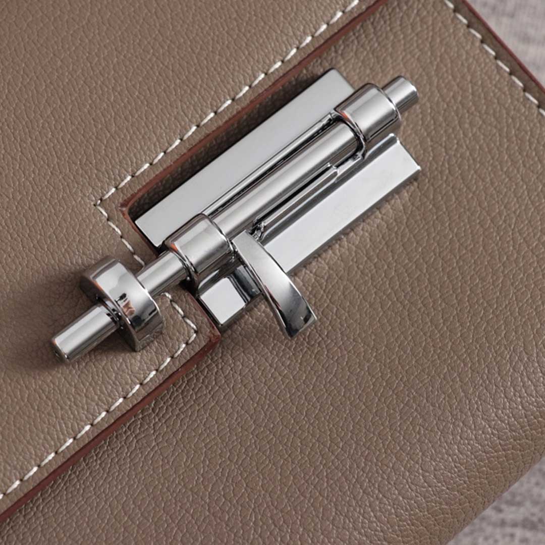 Wholesale Luxury Hermes Verrou Chaine Mini Bag Beige/Black/Brown - Image 5