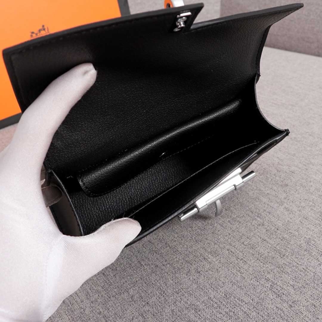 Wholesale Luxury Hermes Verrou Chaine Mini Bag Beige/Black/Brown - Image 9