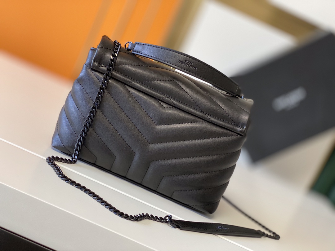 Wholesale Luxury Ysl Loulou Small Bag In Matelasse “Y” Leather- Black/Beige/Red - Image 11