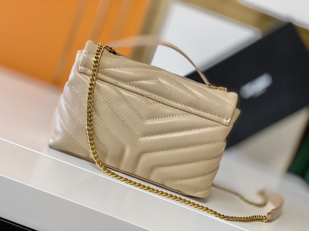 Wholesale Luxury Ysl Loulou Small Bag In Matelasse “Y” Leather- Black/Beige/Red - Image 15