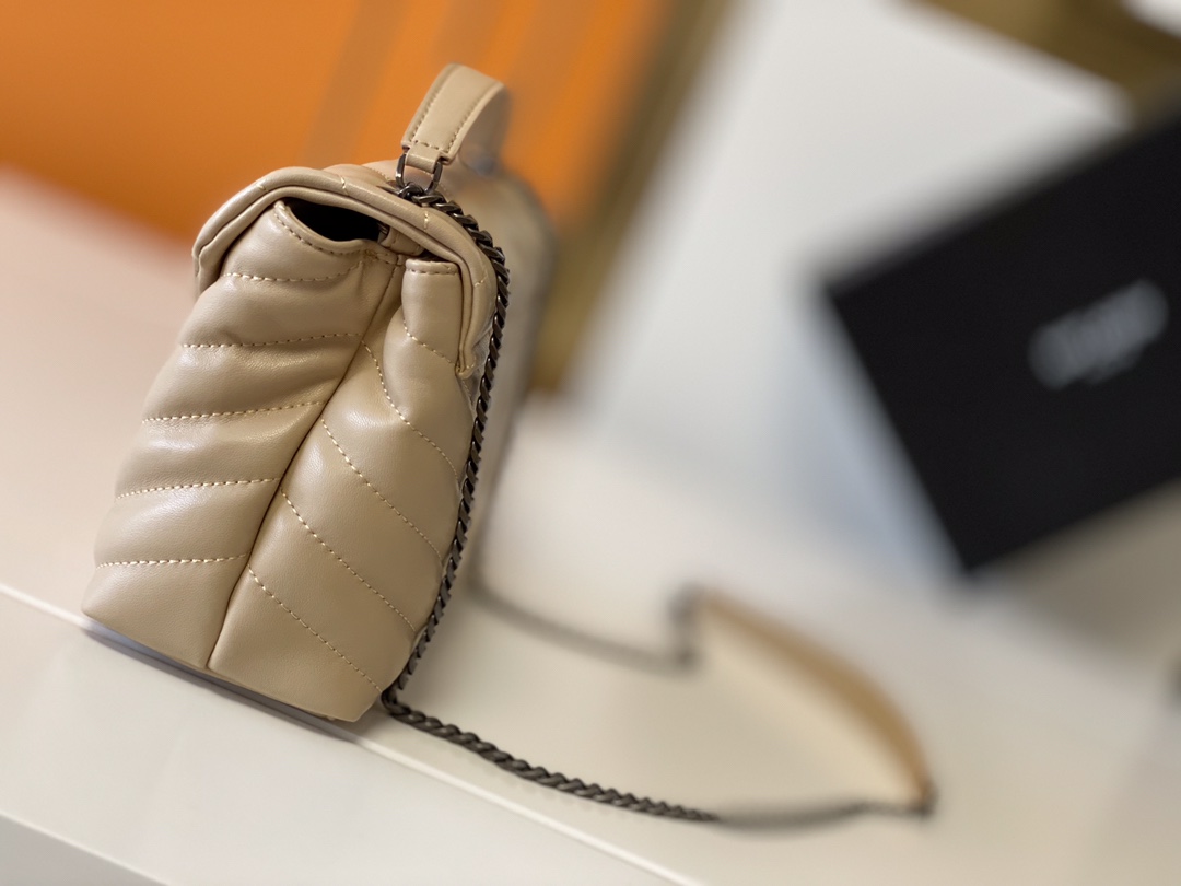 Wholesale Luxury Ysl Loulou Small Bag In Matelasse “Y” Leather- Black/Beige/Red - Image 18
