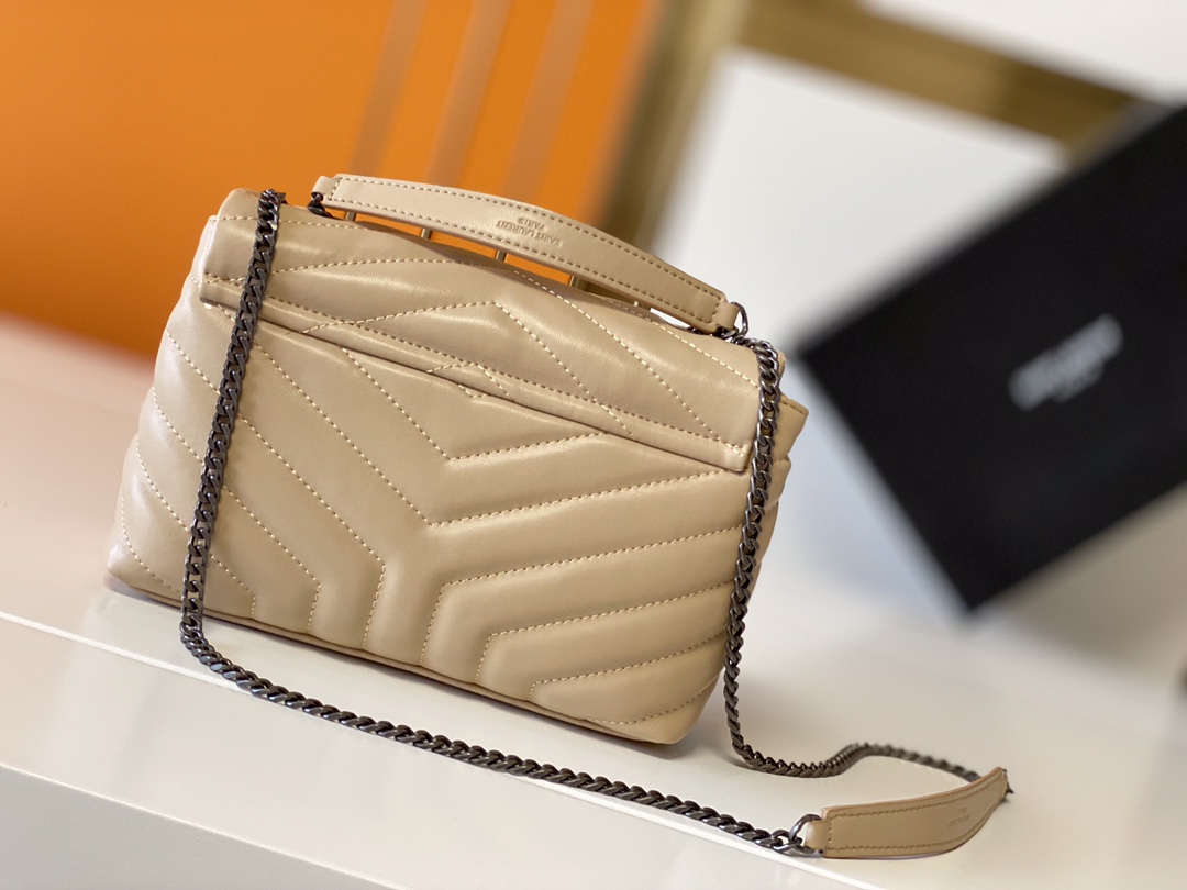 Wholesale Luxury Ysl Loulou Small Bag In Matelasse “Y” Leather- Black/Beige/Red - Image 19