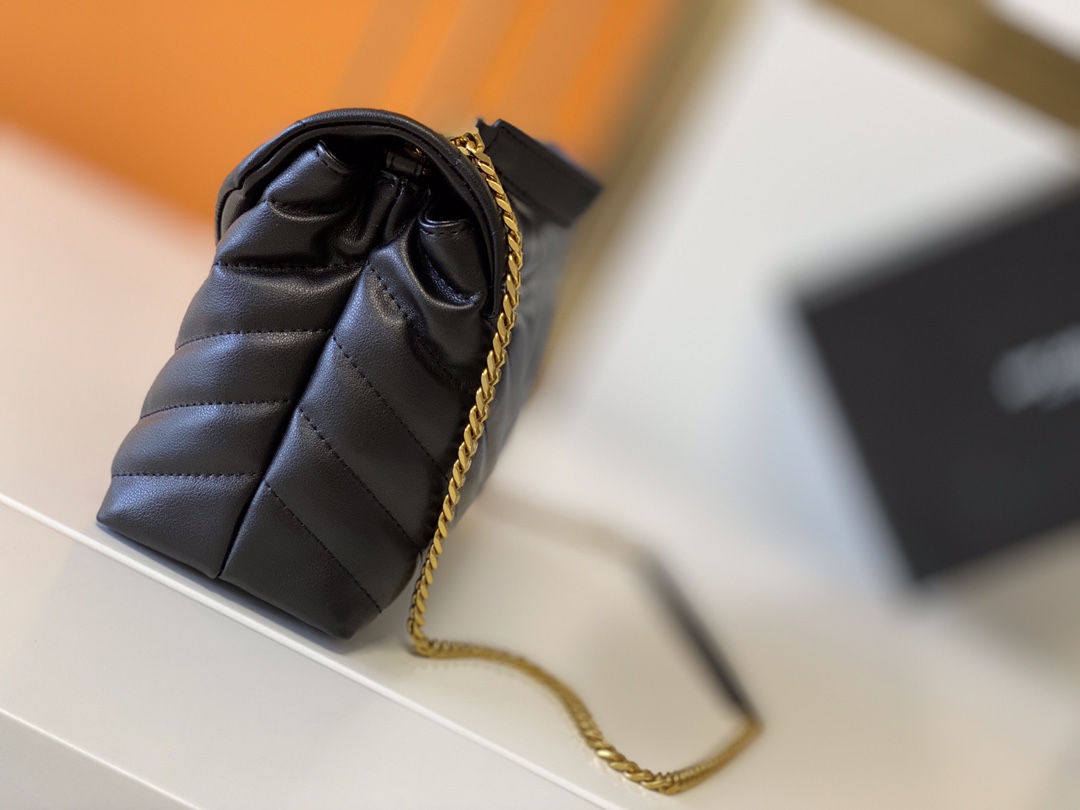 Wholesale Luxury Ysl Loulou Small Bag In Matelasse “Y” Leather- Black/Beige/Red - Image 2