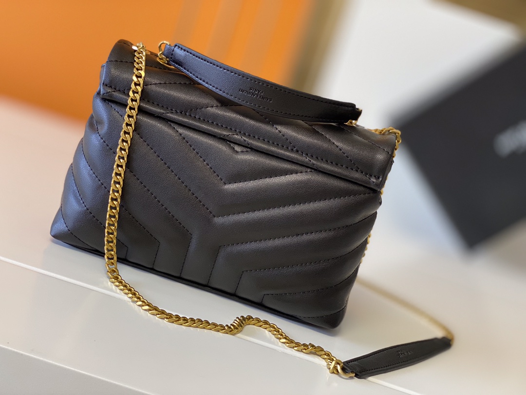 Wholesale Luxury Ysl Loulou Small Bag In Matelasse “Y” Leather- Black/Beige/Red - Image 3