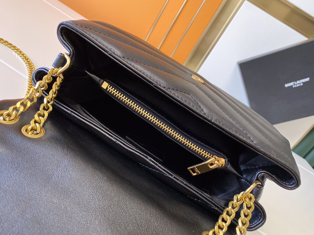 Wholesale Luxury Ysl Loulou Small Bag In Matelasse “Y” Leather- Black/Beige/Red - Image 4