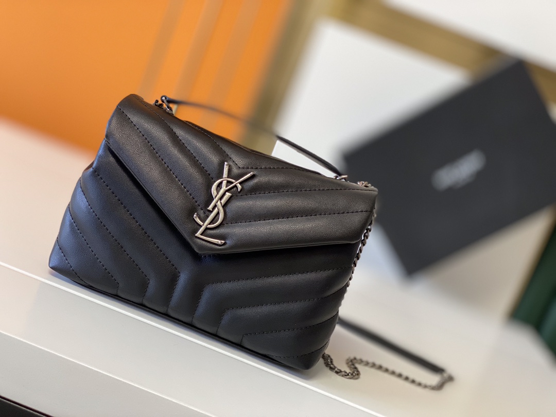 Wholesale Luxury Ysl Loulou Small Bag In Matelasse “Y” Leather- Black/Beige/Red - Image 5