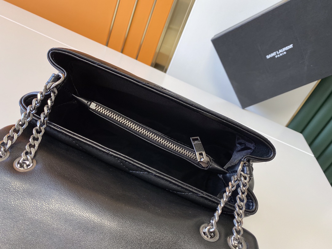 Wholesale Luxury Ysl Loulou Small Bag In Matelasse “Y” Leather- Black/Beige/Red - Image 8
