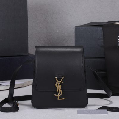 Wholesale Luxury Ysl Kaia North/South Satchel In Vegetable- Black/Beige