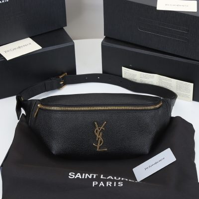 Wholesale Luxury Ysl Classic Monogram Belt Bag In Grain De Poudre Embossed Leather