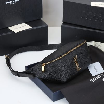 Alternative view of Wholesale Luxury Ysl Classic Monogram Belt Bag In Grain De Poudre Embossed Leather