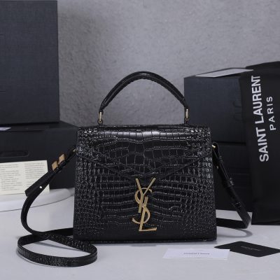 Wholesale Luxury Ysl Cassandra Crocodile Leather Mini Top Handle Bag
