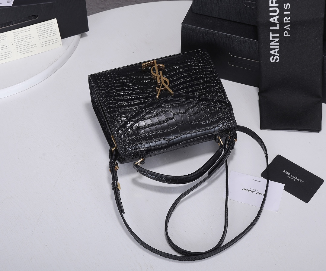 Wholesale Luxury Ysl Cassandra Crocodile Leather Mini Top Handle Bag - Image 3