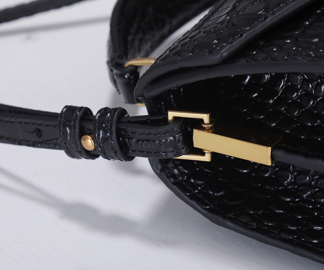 Wholesale Luxury Ysl Cassandra Crocodile Leather Mini Top Handle Bag - Image 6