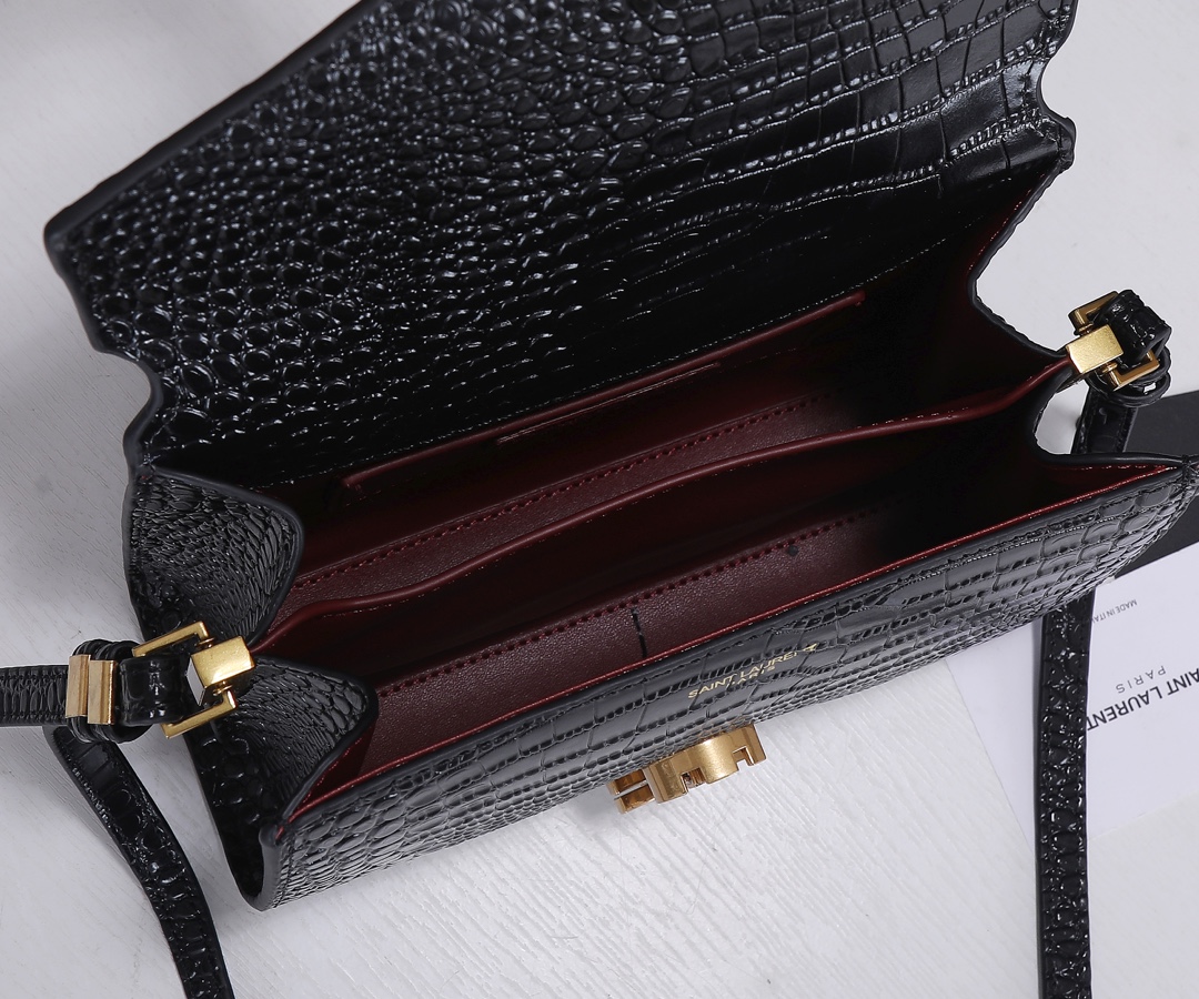 Wholesale Luxury Ysl Cassandra Crocodile Leather Mini Top Handle Bag - Image 8