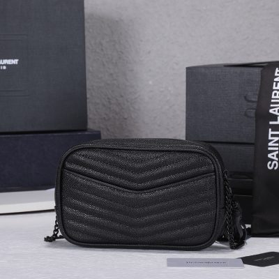 Alternative view of Wholesale Luxury Ysl Lou Mini Bag Black/Silver Hardware