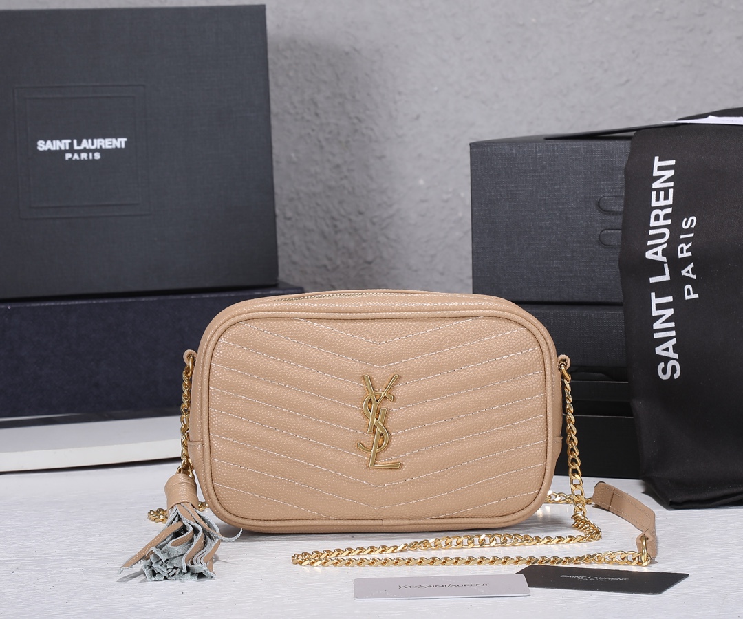Wholesale Luxury Ysl Lou Mini Bag Gold Hardware - Image 6