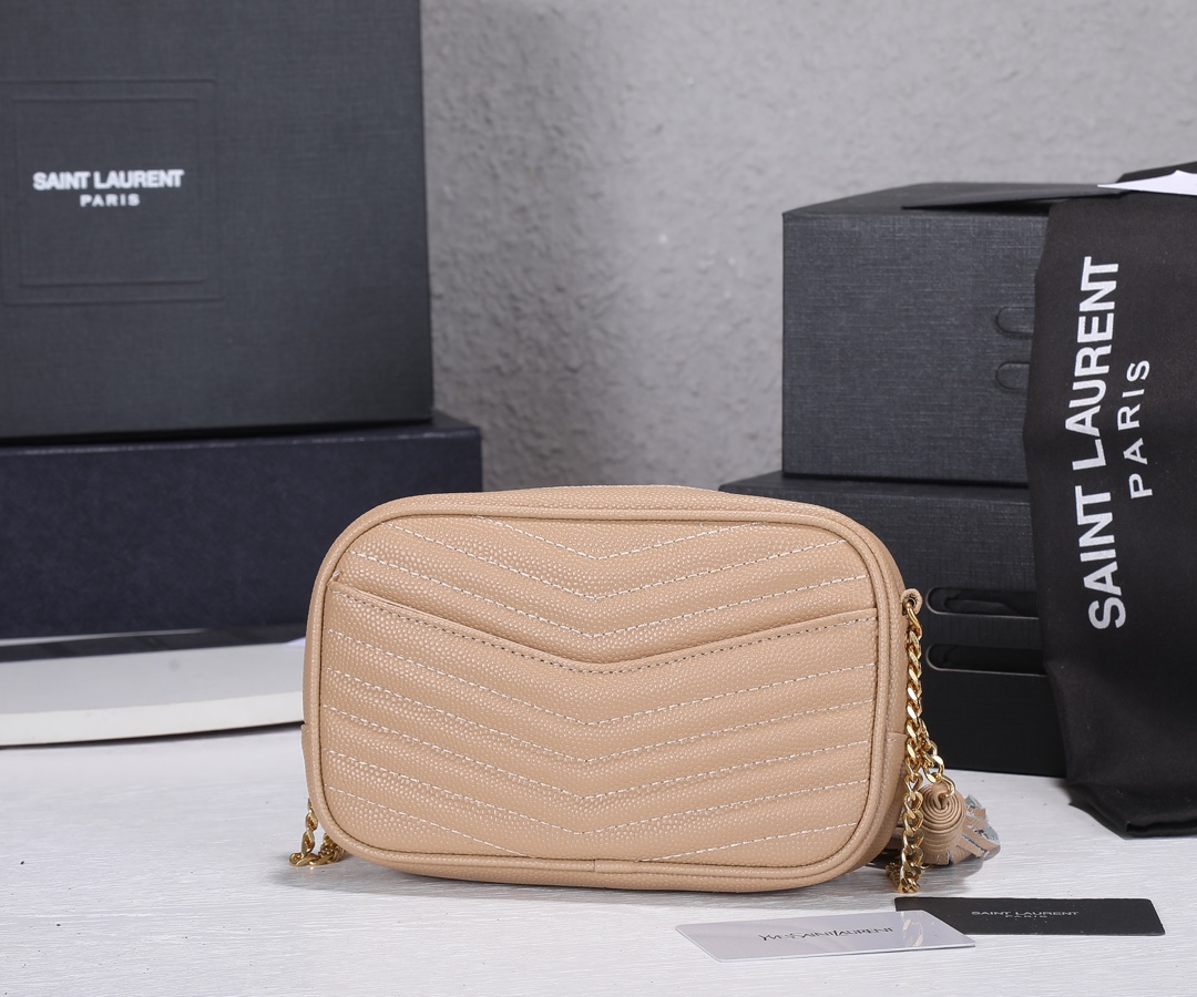 Wholesale Luxury Ysl Lou Mini Bag Gold Hardware - Image 7