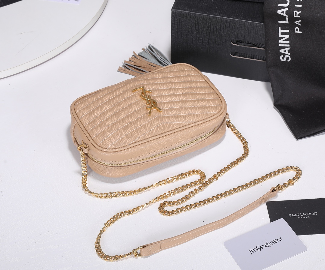 Wholesale Luxury Ysl Lou Mini Bag Gold Hardware - Image 8