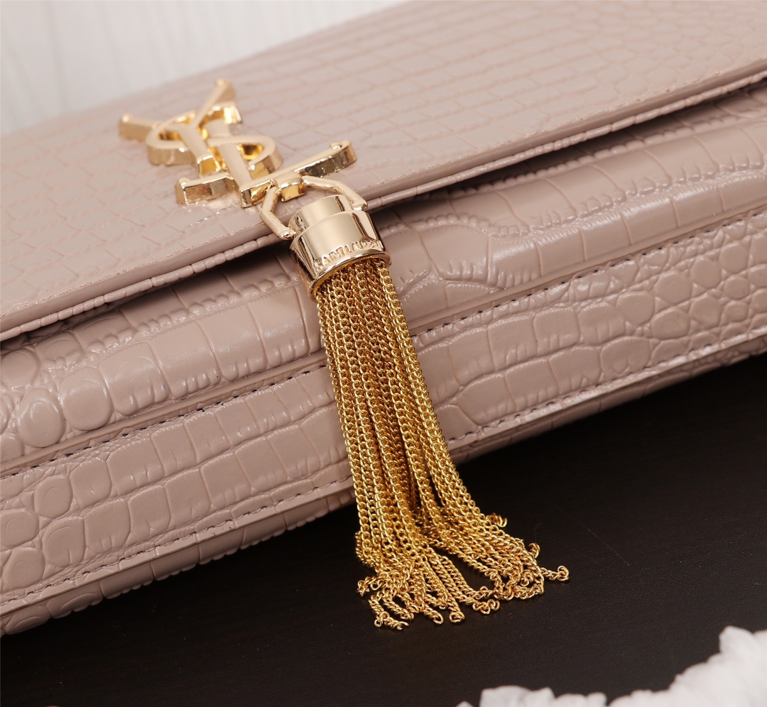 Wholesale Luxury Ysl Kate Medium Bag With Gold Tassel- 4Colors - Image 14