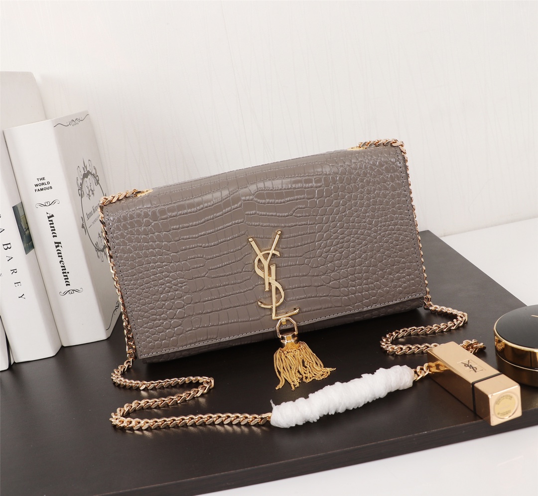 Wholesale Luxury Ysl Kate Medium Bag With Gold Tassel- 4Colors - Image 16