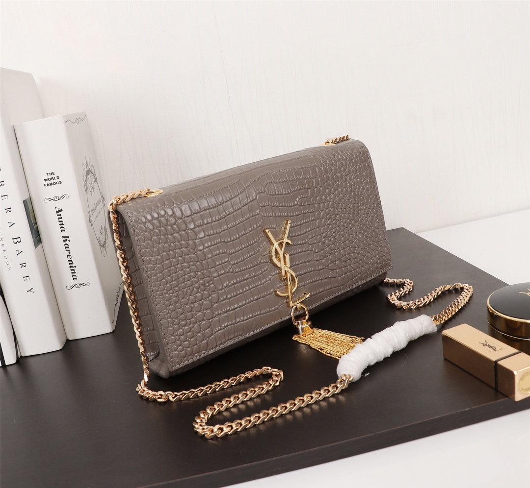 Wholesale Luxury Ysl Kate Medium Bag With Gold Tassel- 4Colors - Image 17