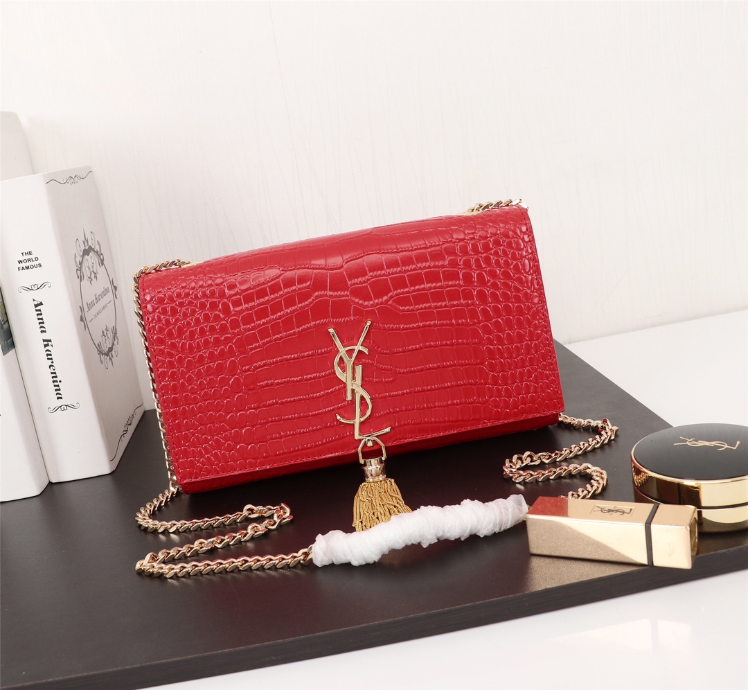 Wholesale Luxury Ysl Kate Medium Bag With Gold Tassel- 4Colors - Image 6