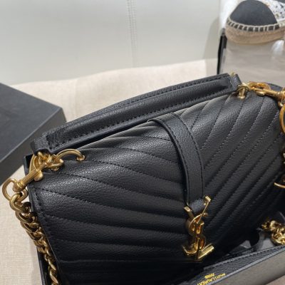 Alternative view of Wholesale Luxury Ysl Envelope Medium Bag In Mix Embossed Leather-Gold
