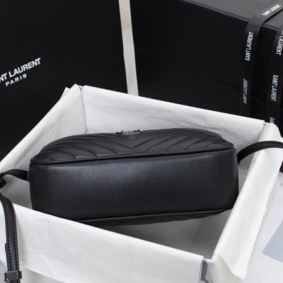 Alternative view of Wholesale Luxury Ysl Lou Camera Bag In Quilted Leather- Black/Silver