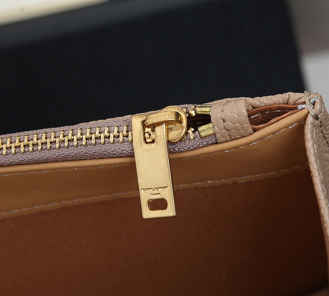Wholesale Luxury Ysl Envelope Chain Wallet In Grain De Poudre Embossed Leather 1888 - Image 9