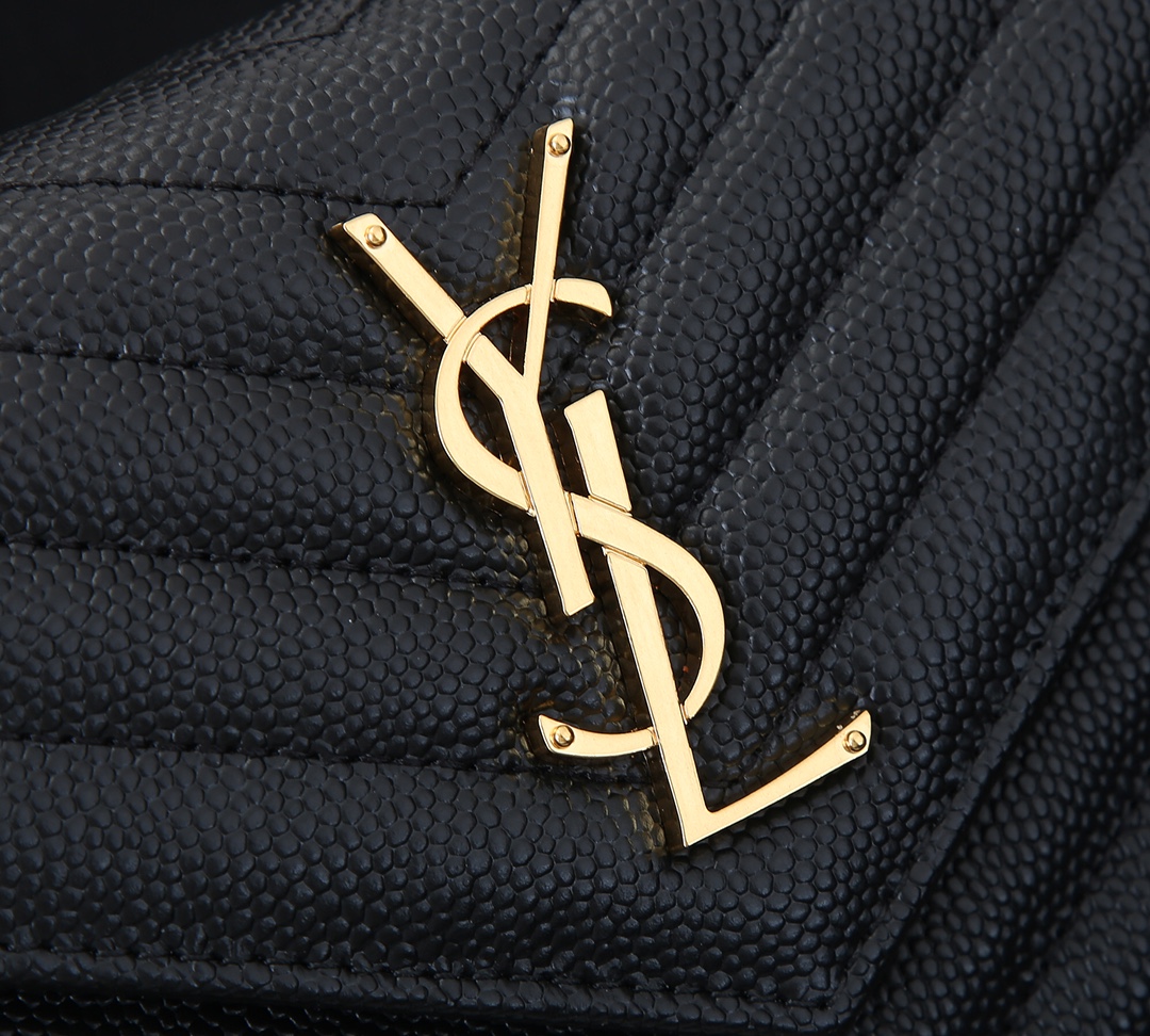Wholesale Luxury Ysl Envelope Chain Wallet In Grain De Poudre Embossed Leather 1888 - Image 13
