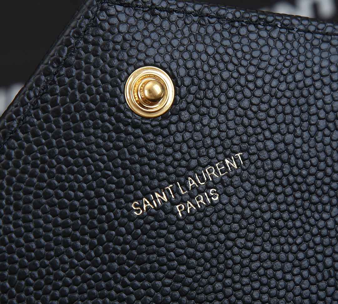 Wholesale Luxury Ysl Envelope Chain Wallet In Grain De Poudre Embossed Leather 1888 - Image 18