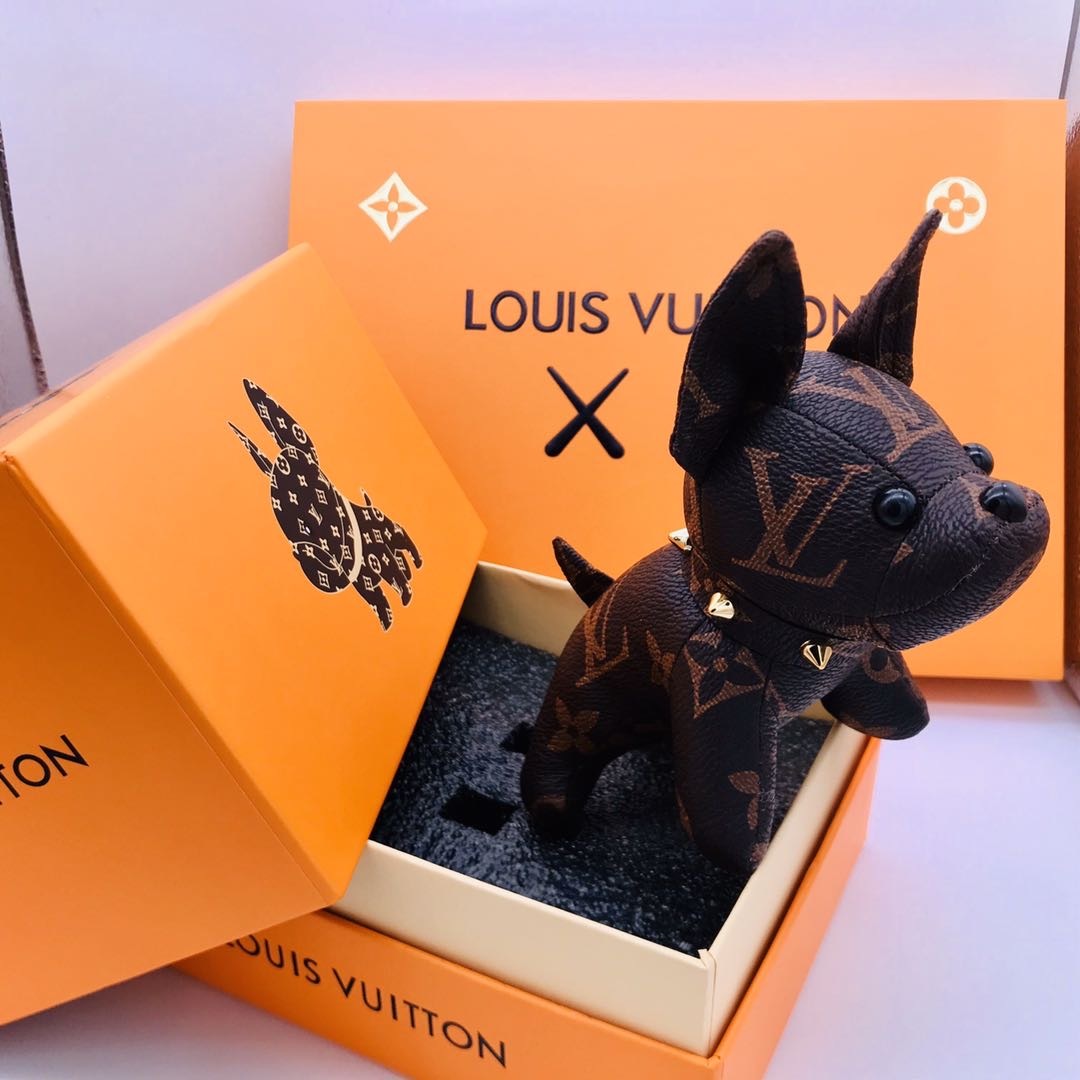 Wholesale Luxury Louis Vuitton Cute French Bulldog Bag Charm And Key Holder