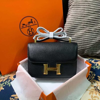 Alternative view of Wholesale Luxury Hermes Aaa-Constance Handbag 24Cm19Cm Black/White/Pink