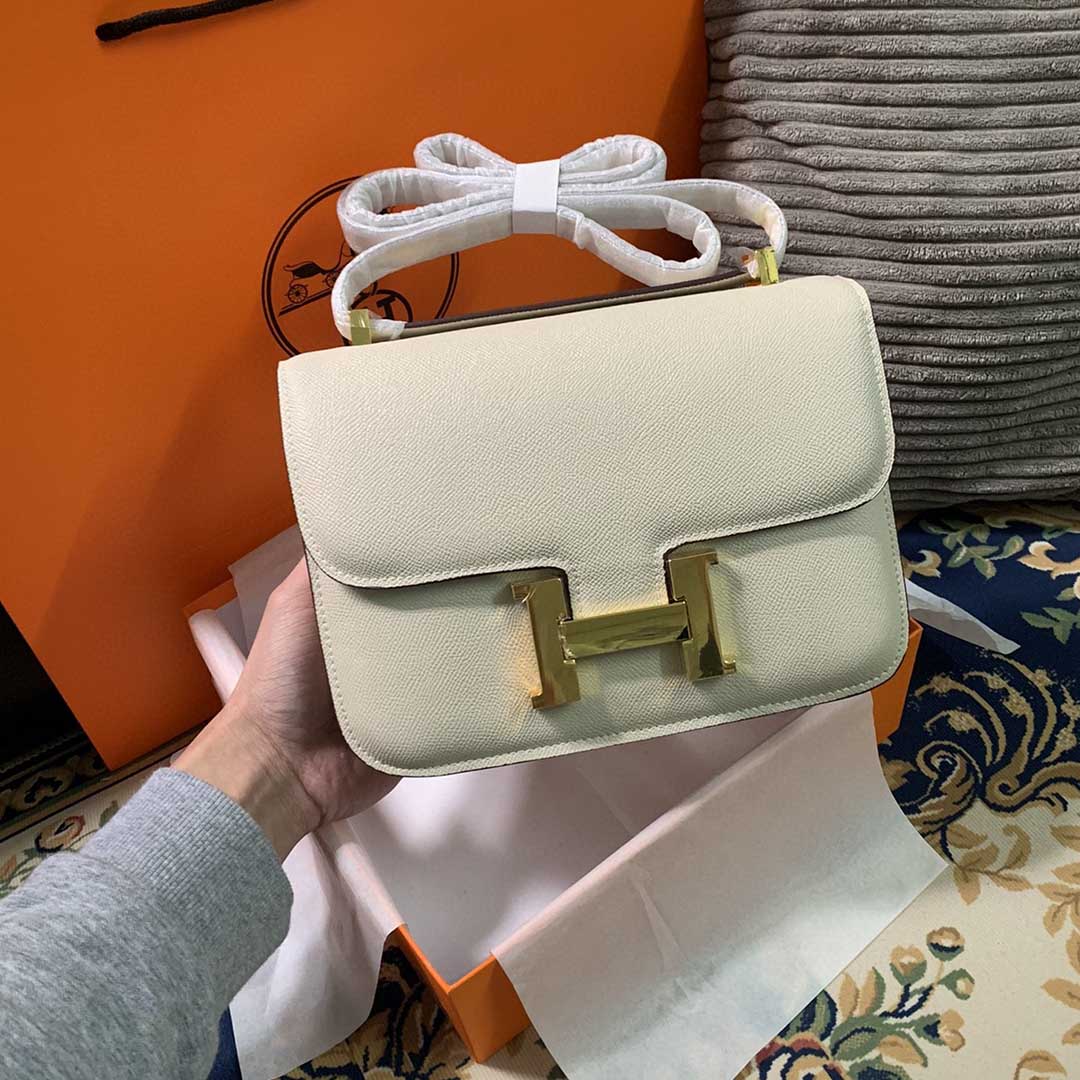 Wholesale Luxury Hermes Aaa-Constance Handbag 24Cm19Cm Black/White/Pink - Image 14