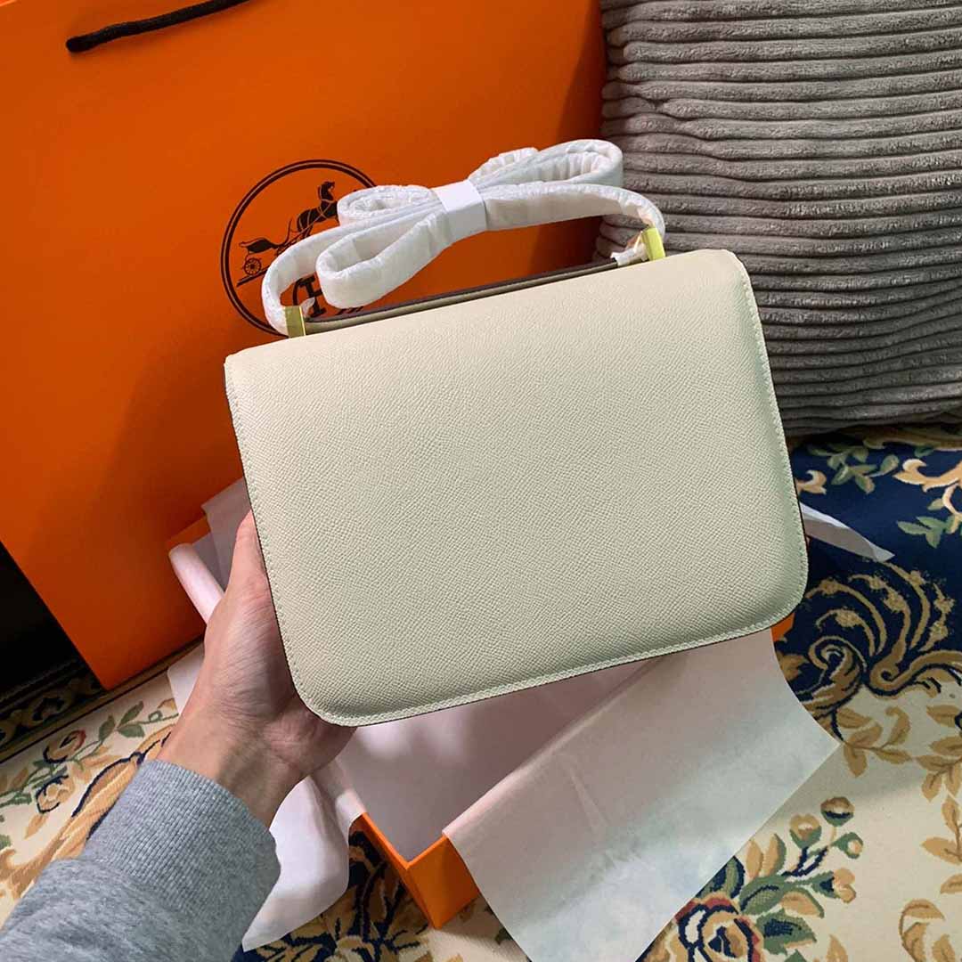 Wholesale Luxury Hermes Aaa-Constance Handbag 24Cm19Cm Black/White/Pink - Image 15