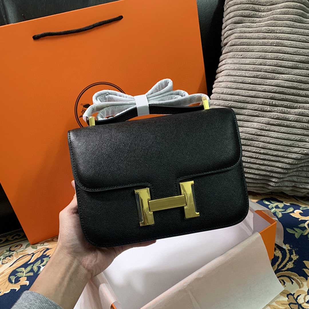 Wholesale Luxury Hermes Aaa-Constance Handbag 24Cm19Cm Black/White/Pink - Image 3