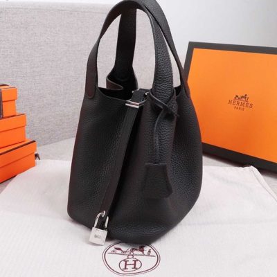 Wholesale Luxury Hermes Aaa-Picotin Lock 22Cm18Cm Bag Black/Green/Brown