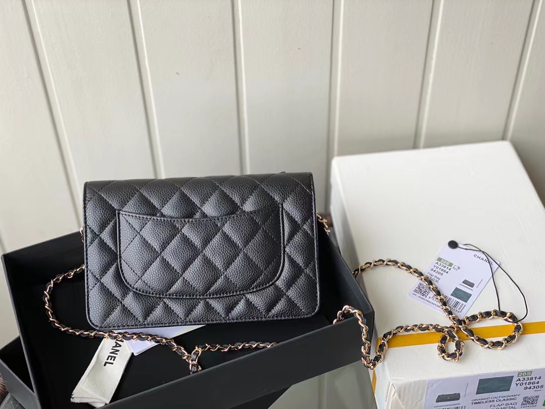 Wholesale Luxury Chanel Caviar Quilted Wallet On Chain Woc A33814 - Image 13