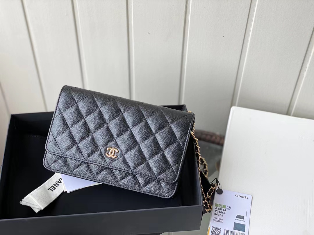 Wholesale Luxury Chanel Caviar Quilted Wallet On Chain Woc A33814 - Image 10