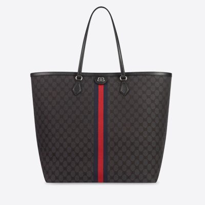 Wholesale Luxury Balenciaga X Gucci Hacker Large Tote Bag 680127 Black