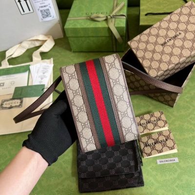 Alternative view of Wholesale Luxury Balenciaga X Gucci Hacker Phone Bag 680130