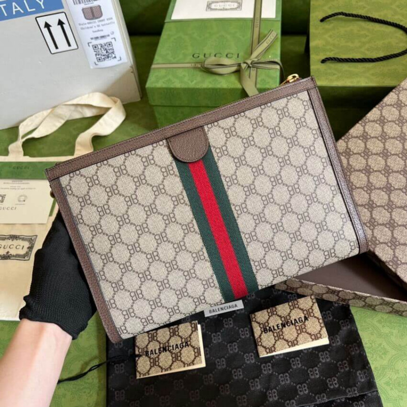 Wholesale Luxury Balenciaga X Gucci Hacker Pouch 680382 - Image 2