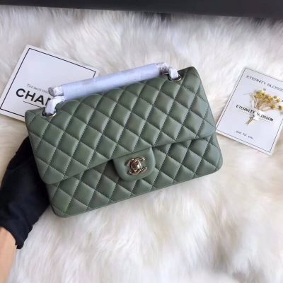 Alternative view of Wholesale Luxury Chanel 1112 Green Medium Size 2.55 Lambskin Leather Flap Bag